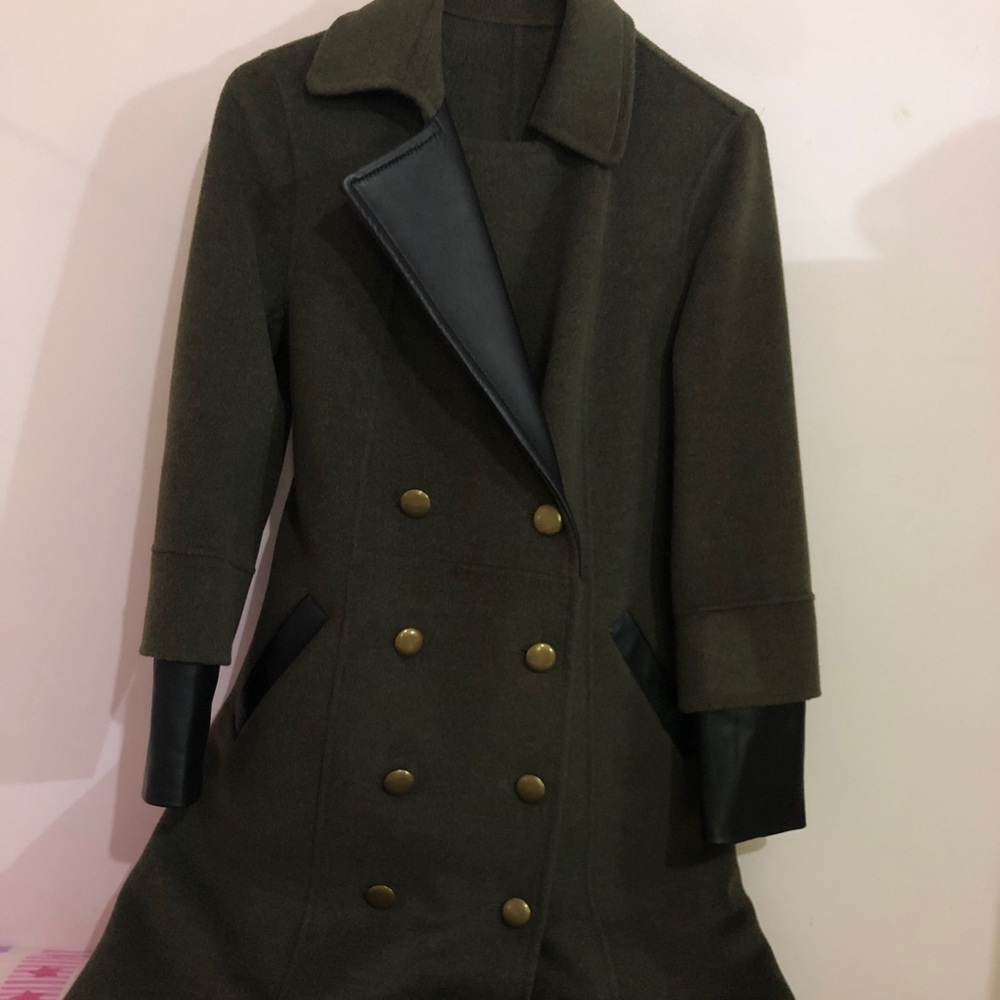 Olive Green Majestic Pea Coat (brand new)